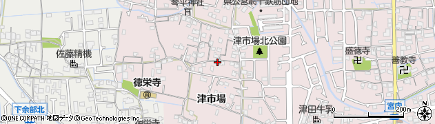 兵庫県姫路市網干区津市場453周辺の地図