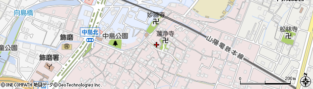 兵庫県姫路市飾磨区中島888周辺の地図