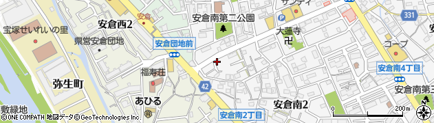中西酒米店周辺の地図