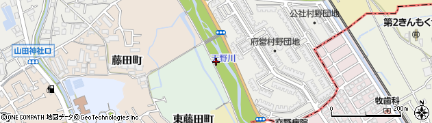 藤田橋周辺の地図
