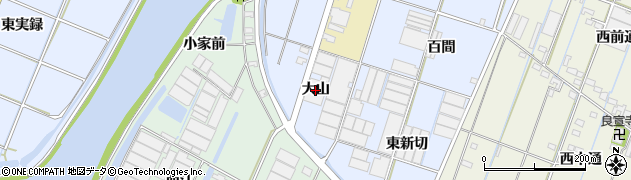 愛知県西尾市一色町藤江（大山）周辺の地図