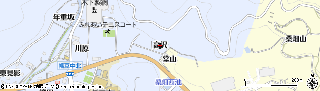 愛知県西尾市西幡豆町（高沢）周辺の地図