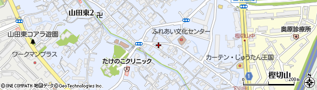 吹田山田郵便局 ＡＴＭ周辺の地図