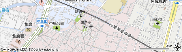兵庫県姫路市飾磨区中島915周辺の地図