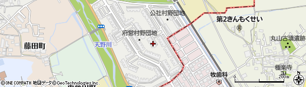 大阪府枚方市村野南町周辺の地図