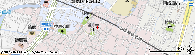 兵庫県姫路市飾磨区中島916周辺の地図