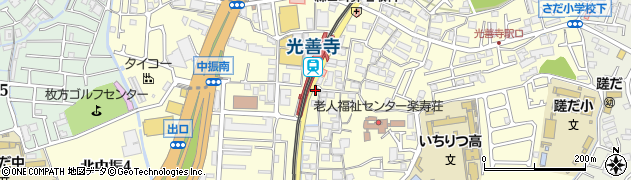 枚方信用金庫光善寺駅前支店周辺の地図