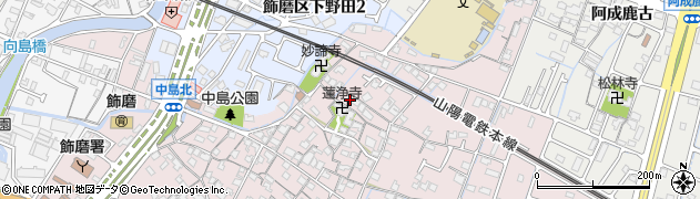 兵庫県姫路市飾磨区中島917周辺の地図