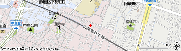 兵庫県姫路市飾磨区中島53周辺の地図