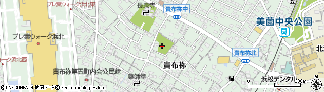 静岡県浜松市浜名区貴布祢周辺の地図