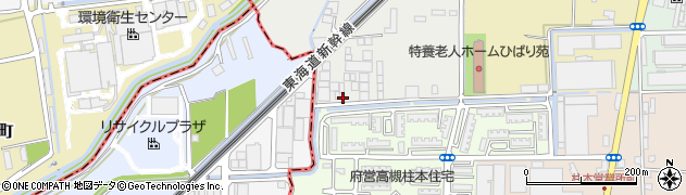 茨木高槻古紙センター周辺の地図