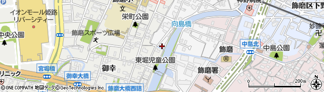 兵庫県姫路市飾磨区玉地46周辺の地図