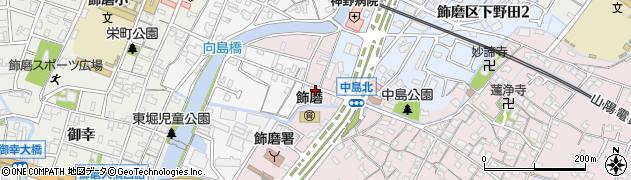 兵庫県姫路市飾磨区中島1114周辺の地図