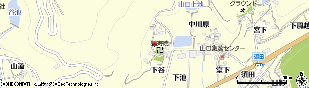 愛知県西尾市東幡豆町下谷26周辺の地図