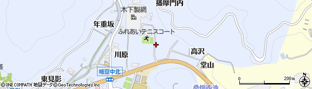 愛知県西尾市西幡豆町（松下）周辺の地図