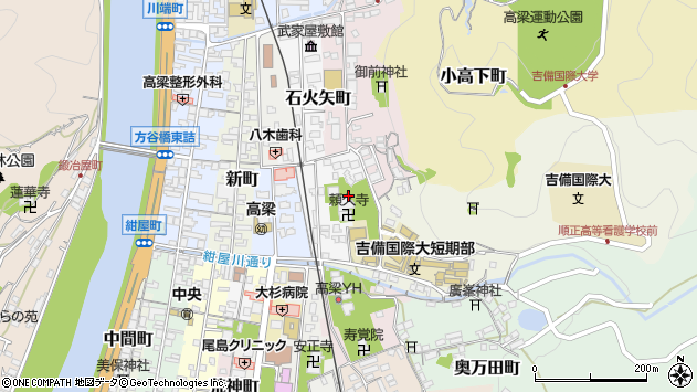 〒716-0016 岡山県高梁市頼久寺町の地図