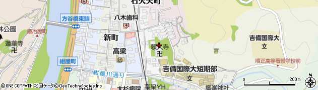 岡山県高梁市頼久寺町周辺の地図