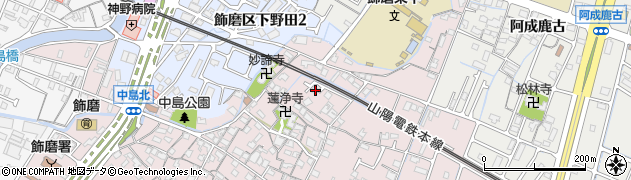 兵庫県姫路市飾磨区中島919周辺の地図