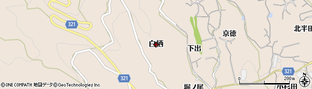 京都府和束町（相楽郡）白栖周辺の地図