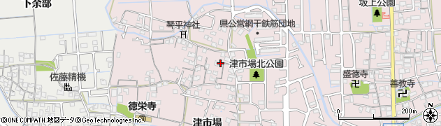 兵庫県姫路市網干区津市場430周辺の地図