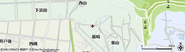 愛知県西尾市吉良町小山田藤崎3周辺の地図