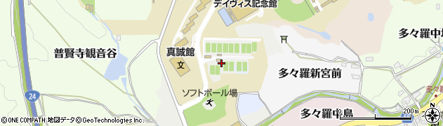 京都府京田辺市普賢寺下司周辺の地図