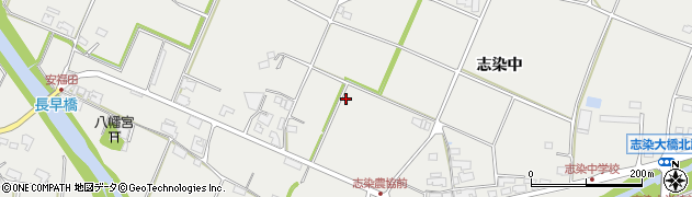 兵庫県三木市志染町志染中周辺の地図