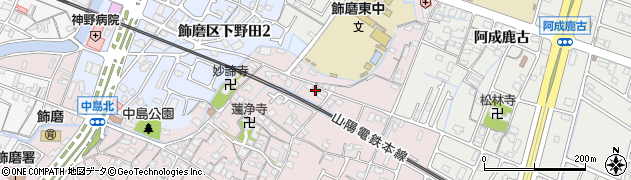 兵庫県姫路市飾磨区中島929周辺の地図