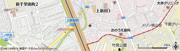 上新田高架橋周辺の地図