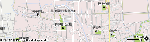 兵庫県姫路市網干区津市場758周辺の地図