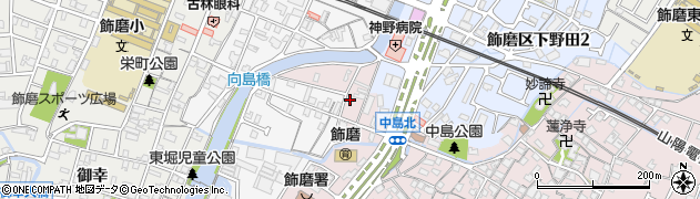 兵庫県姫路市飾磨区中島1110周辺の地図