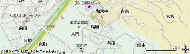 京都府和束町（相楽郡）釜塚（馬場）周辺の地図