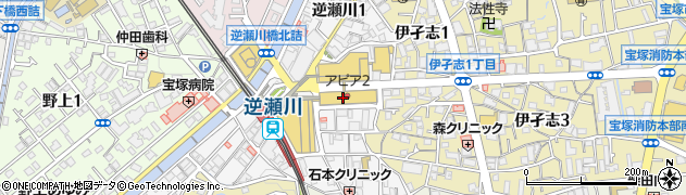 タカハタデンキ宝塚店周辺の地図