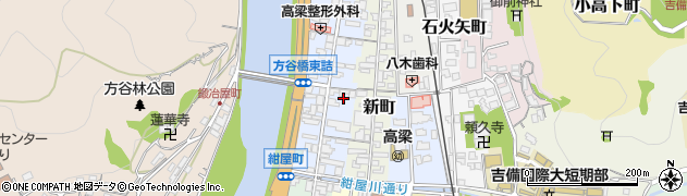 岡山県高梁市本町周辺の地図