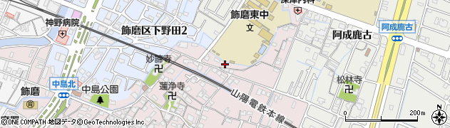 兵庫県姫路市飾磨区中島40周辺の地図