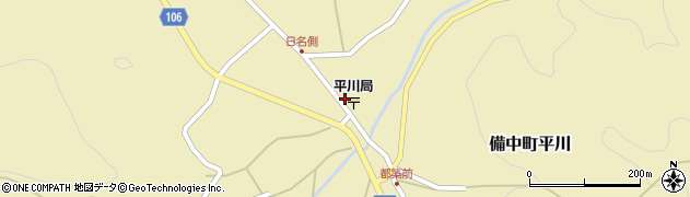 平川駐在所周辺の地図