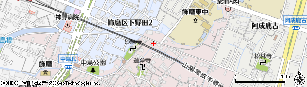 兵庫県姫路市飾磨区中島946周辺の地図