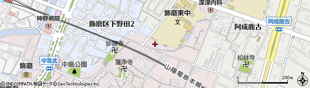 兵庫県姫路市飾磨区中島938周辺の地図