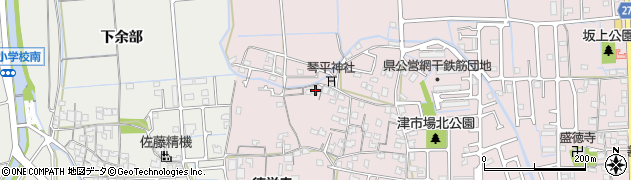 兵庫県姫路市網干区津市場394周辺の地図