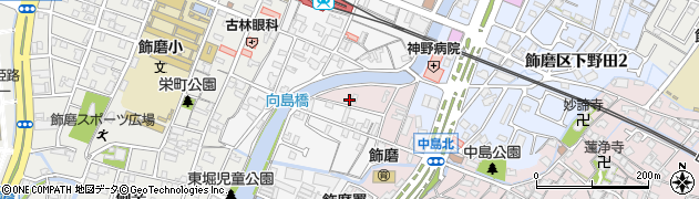 兵庫県姫路市飾磨区中島1096周辺の地図