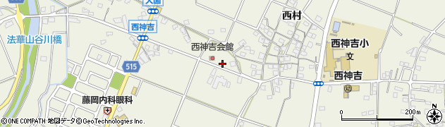 兵庫県加古川市西神吉町大国556周辺の地図