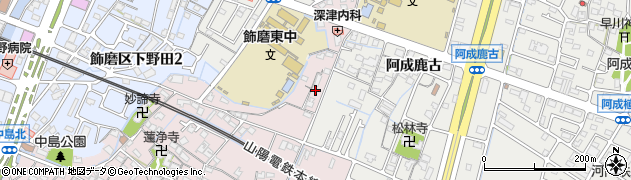兵庫県姫路市飾磨区中島31周辺の地図