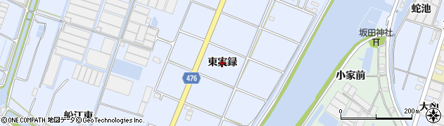 愛知県西尾市一色町小薮（東実録）周辺の地図
