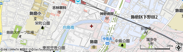 兵庫県姫路市飾磨区中島1101周辺の地図