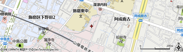 兵庫県姫路市飾磨区中島30周辺の地図
