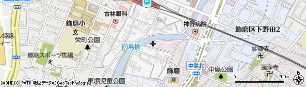 兵庫県姫路市飾磨区中島1095周辺の地図