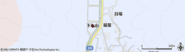 愛知県西尾市西幡豆町（下丸山）周辺の地図