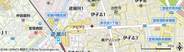 但馬銀行宝塚支店 ＡＴＭ周辺の地図