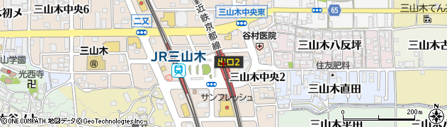 三山木駅周辺の地図
