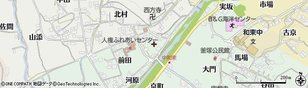 京都府和束町（相楽郡）釜塚（牛ノ脊）周辺の地図